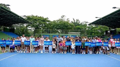 Gần 500 vận động viên tranh tài tại giải quần vợt trẻ quốc gia VTF Juniors Tour 1