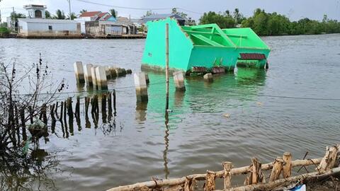 Cà Mau ứng phó giữ đất trước biển xâm thực từng ngày