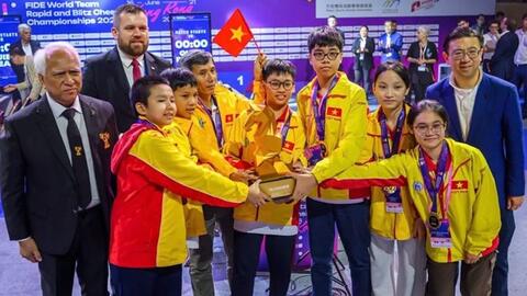 Cờ vua Việt Nam vô địch đồng đội giải cúp nghiệp dư thế giới 2026