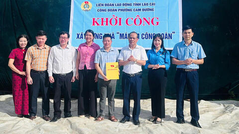 Khởi công “Mái ấm Công đoàn” cho đoàn viên khó khăn tại Lào Cai