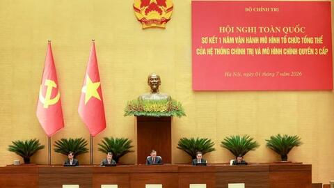 Tổng Bí thư, Chủ tịch nước dự sơ kết 1 năm vận hành mô hình chính quyền 3 cấp