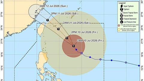 Bão Ba Vì lập kỷ lục lớn nhất tây Thái Bình Dương kể từ 2022, vùng gió rộng 1.500km