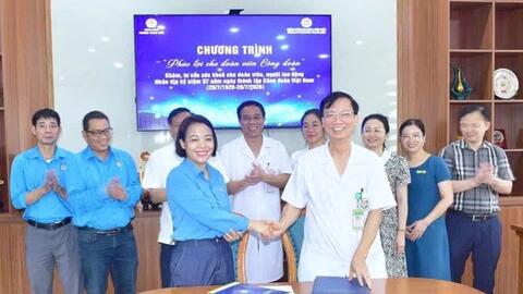 Gần 500 đoàn viên được khám sức khỏe miễn phí
