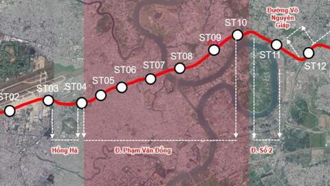 TPHCM khoan khảo sát Metro số 6 qua 13 phường, kết nối sân bay Tân Sơn Nhất
