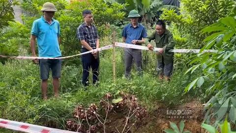Sụt lún bất thường, 11 hộ dân tại Ninh Bình bị ảnh hưởng