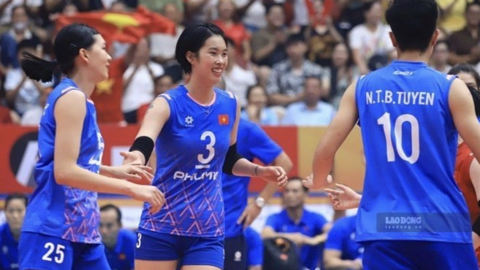 Lịch thi đấu bóng chuyền nữ SEA V.Cup 2026 hôm nay (31.7): Việt Nam vs Philippines