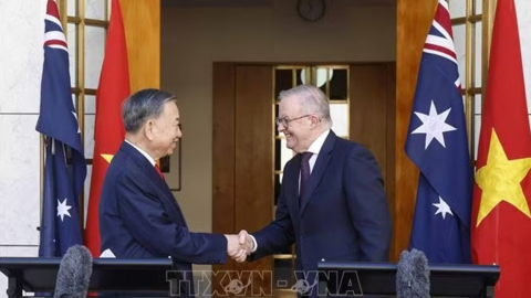 Tổng Bí thư, Chủ tịch nước Tô Lâm và Thủ tướng Australia gặp gỡ báo chí