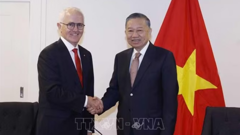 Tổng Bí thư, Chủ tịch nước Tô Lâm tiếp nguyên Thủ tướng Australia Malcolm Turnbull AC