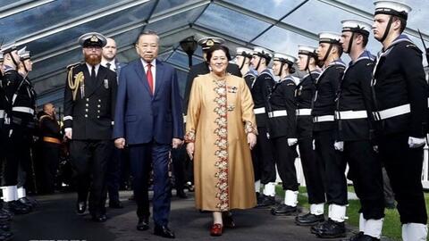 Lễ đón Tổng Bí thư, Chủ tịch nước Tô Lâm thăm cấp Nhà nước tới New Zealand