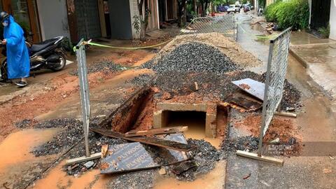 Dự án hơn 29,5 tỉ đồng ở Đà Nẵng ngổn ngang trước mùa mưa bão