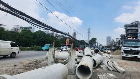 Hà Nội: Đường Tam Trinh có nguy cơ chậm tiến độ vì vướng hạ tầng