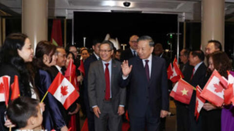 Tổng Bí thư, Chủ tịch nước Tô Lâm bắt đầu thăm cấp Nhà nước tới Canada