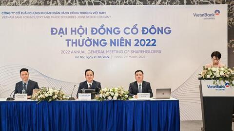 ĐHĐCĐ Vietinbank Securities (CTS): Kế hoạch lợi nhuận vượt 500 tỷ trong năm 2022, dự kiến chia cổ tức 10%