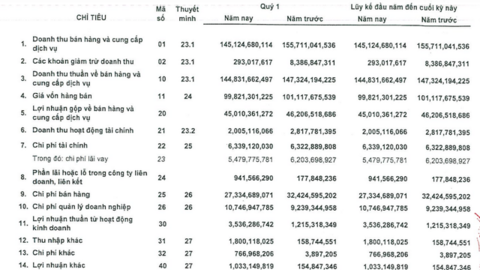 Dược Bến Tre (DBT) có lãi trong quý 1/2022, trong khi cùng kỳ năm trước thua lỗ