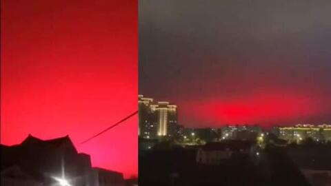 Sự thật về hiện tượng bầu trời đỏ quạch như sao Hỏa gây tranh cãi