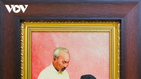 Độc đáo bộ sưu tập tranh gạo “Bác Hồ kính yêu” của chàng trai 9X