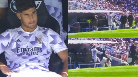 Asensio ném áo xuống đất vì không được ra sân