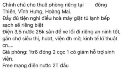 Nhiều tân sinh viên bị lừa hàng trăm triệu đồng khi thuê phòng trọ
