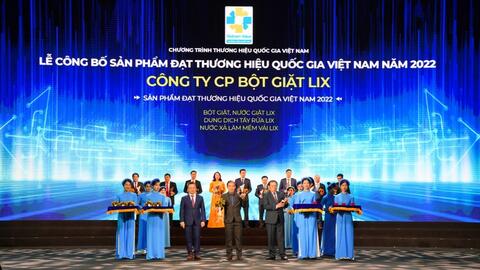 Công ty CP Bột giặt Lix được vinh danh Thương hiệu Quốc gia 2022