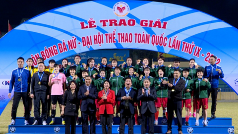 Bóng đá nữ Quảng Ninh giành huy chương Vàng Đại hội Thể thao toàn quốc 2022