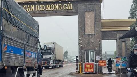 Dừng xét nghiệm COVID-19 với người, hàng hóa tại các cửa khẩu ở Móng Cái từ 8/1