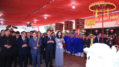 Lễ hội làng Chử Xá là Di sản văn hóa phi vật thể quốc gia