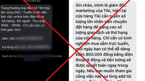 Gia tăng chiêu trò "cộng tác viên online" lừa đảo hàng tỷ đồng