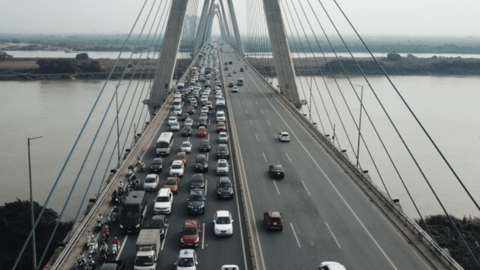 Hà Nội cấm xe qua cầu Nhật Tân theo giờ trong 7 ngày