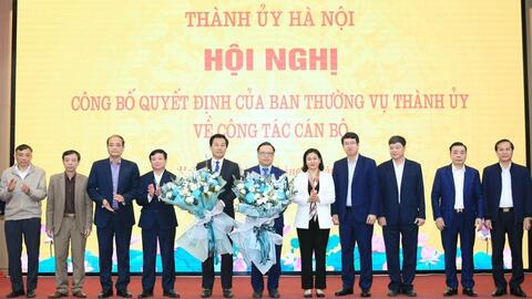 Điều động đồng chí Nguyễn Trúc Anh làm Bí thư Huyện ủy Hoài Đức