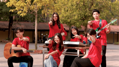 Nhà trường đầu tư bài bản, học sinh hăng say luyện tập