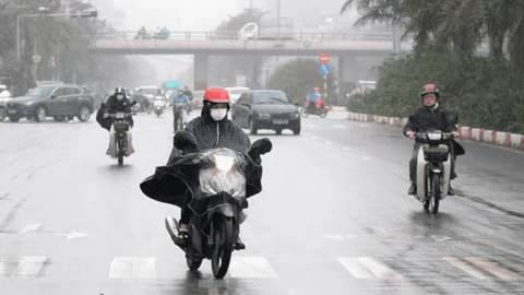 Từ tối nay, miền Bắc chuyển mưa phùn