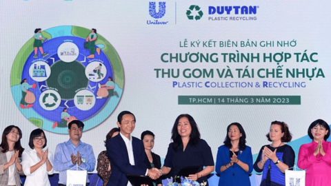 Unilever Việt Nam và Tái Chế Duy Tân ký kết hợp tác về thu gom và tái chế nhựa
