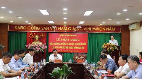 Quận Hoàng Mai phát động cuộc thi chính luận về bảo vệ nền tảng tư tưởng của Đảng
