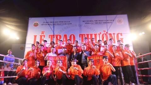 Hà Nội giành vị trí nhất toàn đoàn Giải vô địch các Câu lạc bộ Muay quốc gia 2023
