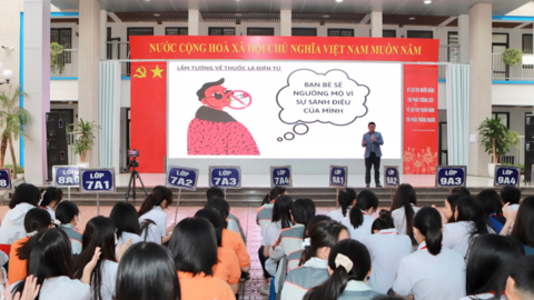 Giáo dục học sinh hành động vì trường học không khói thuốc