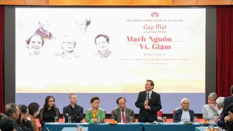 Chương trình nghệ thuật "Mạch nguồn ví, giặm" tôn vinh 5 nhạc sỹ tài danh xứ Nghệ