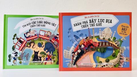Bộ sách “Hỏa xa phiêu lưu ký” đưa trẻ chu du vòng quanh các lục địa