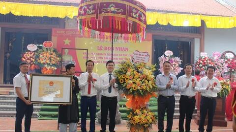 Đình miếu Tiên Đài đón bằng công nhận di tích cấp thành phố