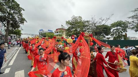 Âm vang Lễ hội đền mẫu Thái Bình