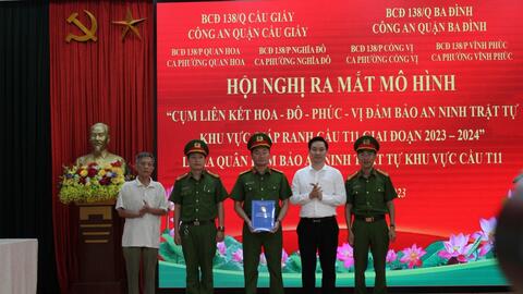 Cụm liên kết 4 phường ra mắt mô hình đảm bảo an ninh trật tự