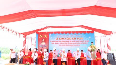 Huyện Thường Tín khởi công dự án khu tái định cư đầu tiên phục vụ Vành đai 4