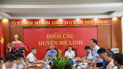 Huyện Mê Linh bàn giao đợt 1 mặt bằng thi công đường Vành đai 4