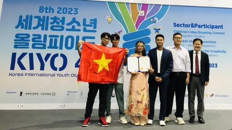 Học sinh Quảng Ninh đạt thành tích cao tại giải Olympic khoa học quốc tế Hàn Quốc 2023
