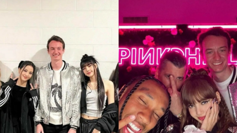 Cận cảnh Lisa và con trai tỷ phú hẹn hò tại phòng chờ siêu sang của sân bay Los Angeles