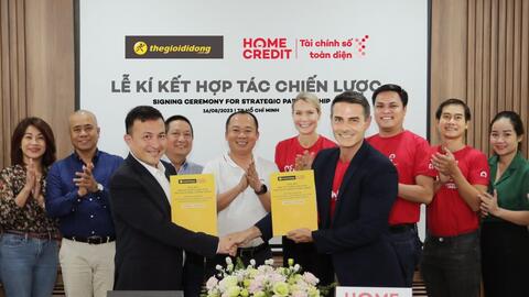 Home Credit và Thế Giới Di Động ký kết hợp tác hướng tới doanh số 2 tỷ đô la Mỹ