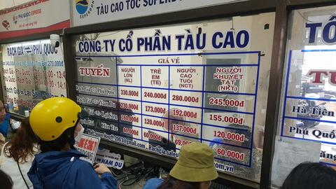 Thông báo mới về các chuyến tàu, phà đi Phú Quốc và các đảo ở Kiên Giang