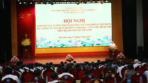 Khen thưởng các lực lượng tham gia giải phóng mặt bằng phục vụ đường vành đai 4