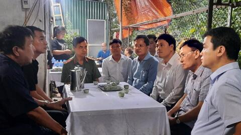 Hải Phòng: Thăm hỏi gia đình nạn nhân tử vong trong vụ cháy chung cư mini