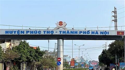 Phê duyệt chỉ giới đường đỏ tuyến đường nối tỉnh lộ tại huyện Phúc Thọ