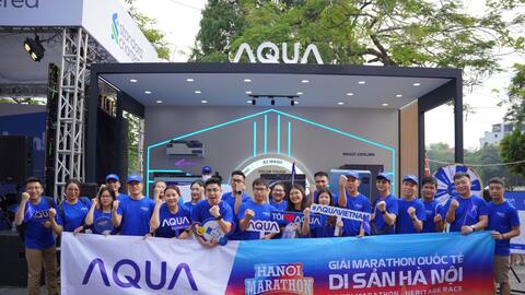 AQUA Việt Nam đồng hành cùng Giải chạy Marathon Quốc tế Di sản Hà Nội 2023